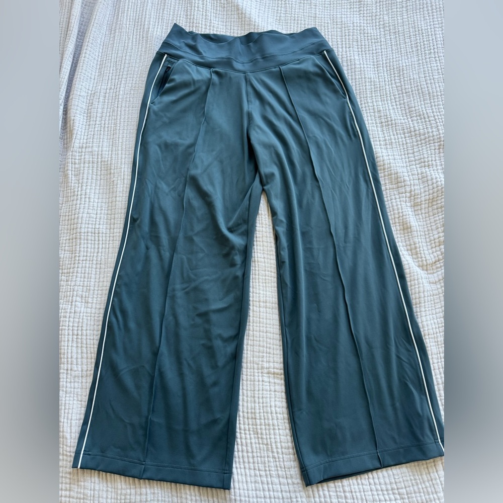 Athleta Vince High Rise Track Stripe Wide Leg Pant